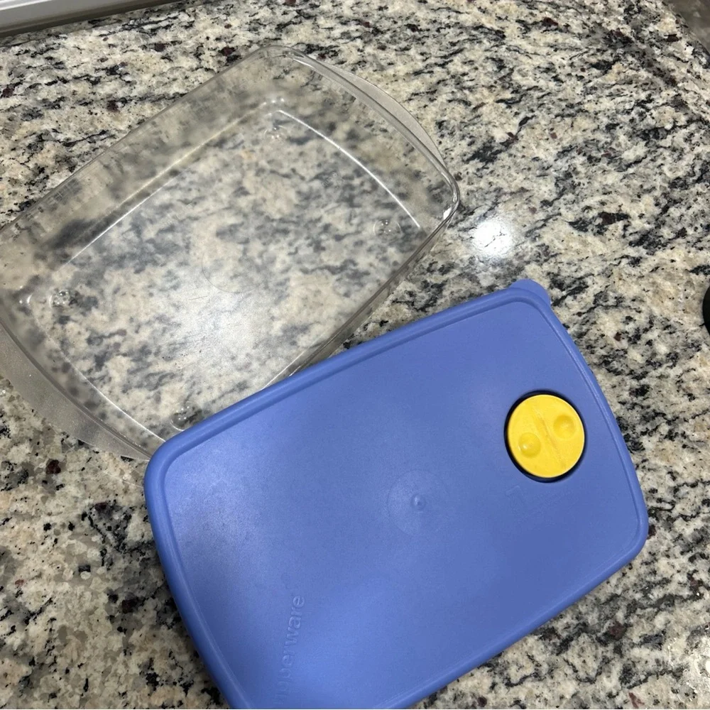 Tupperware Rock N Serve microwavable #3381B-1 with vented lid. Great condition